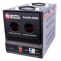 Стабилизатор напряжения QUATTRO ELEMENTI Stabilia  8000 (8000 ВА, 140-270 В, 16.5 кг, байпас)