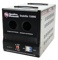 Стабилизатор напряжения QUATTRO ELEMENTI Stabilia 15000 (15000 ВА, 140-270 В, 24 кг, байпас) (241-499)